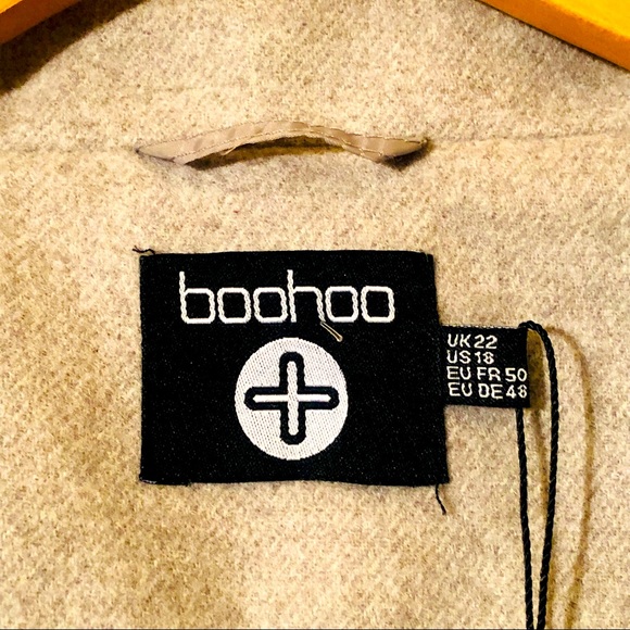 ⭐️⭐️BNWT Boohoo Plus Gray Coat⭐️⭐️ - Picture 3 of 7